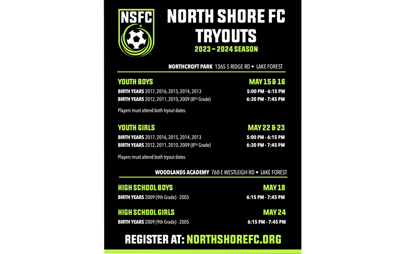 TRYOUTS IN MAY